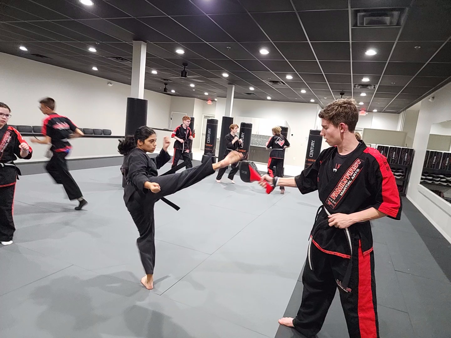 family first martial arts Franklin tn - kicking